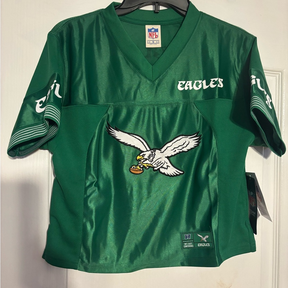 Philadelphia Eagles Cropped Jersey Shirt